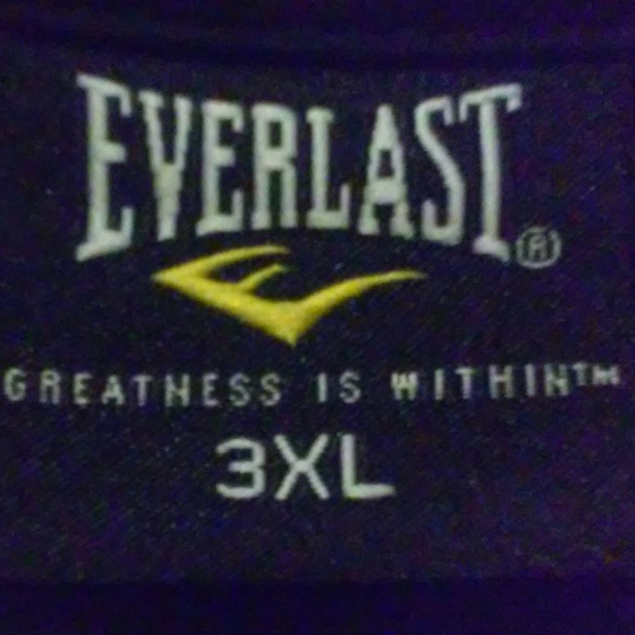 Everlast Black T Shirt 3XL EverDri - Picture 5 of 6